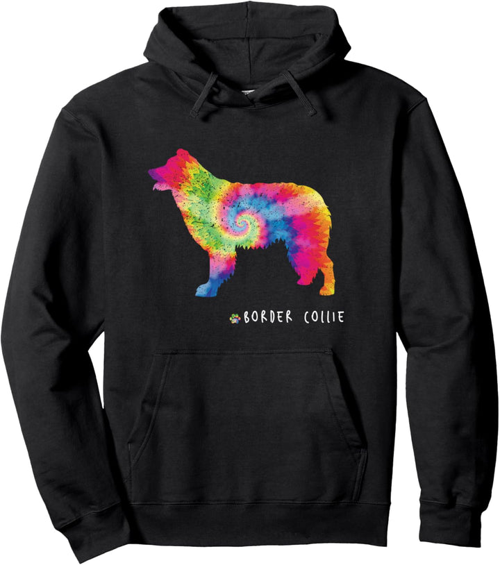 Border Collie Lover Niedlicher Welpe Hundebesitzer Hippie Pullover Hoodie