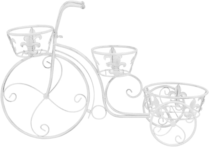vidaXL Blumentreppe Fahrradform Vintage Metall Blumenständer Pflanzenständer