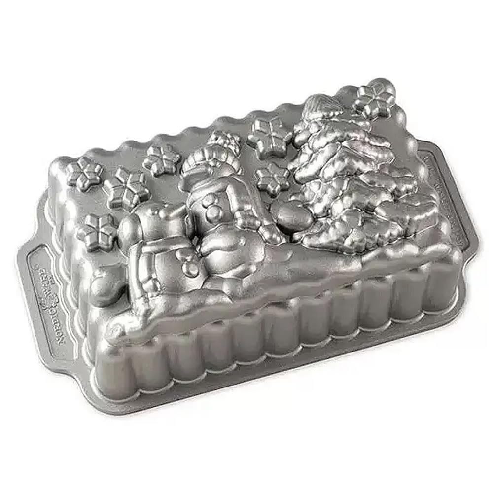 Nordic Ware Winter Wonderland Kastenform Weihnachten Gugelhupfform Aluguss Gugelhupfform mit Weihnac