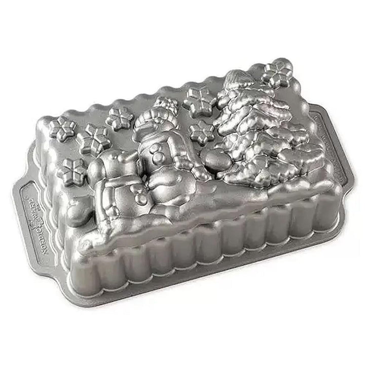 Nordic Ware Winter Wonderland Kastenform Weihnachten Gugelhupfform Aluguss Gugelhupfform mit Weihnac