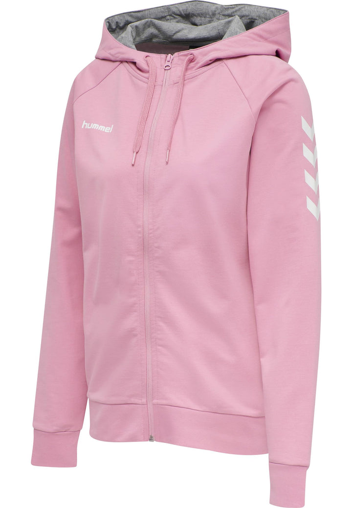 hummel Hmlgo Zip Hoodie Damen Multisport Hoodie XS Cotton Candy, XS Cotton Candy