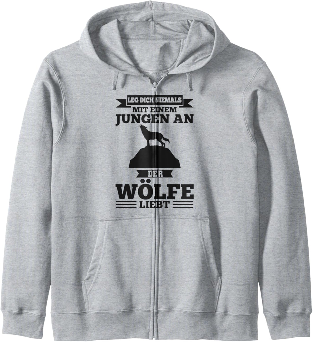 Wolf Waldtier Junge Kapuzenjacke