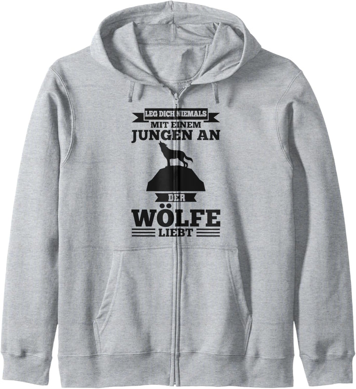 Wolf Waldtier Junge Kapuzenjacke