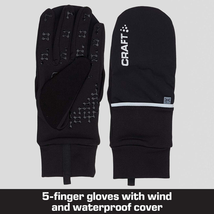 CRAFT Craft3 Acc Hybrid Weather Handschuhe L Schwarz, L Schwarz
