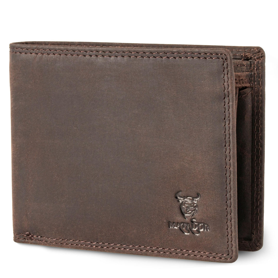 MATADOR Geldbeutel Herren Leder #Sydney mit edler Geschenk Box, Elegante Geldbörse Herren RFID Schut