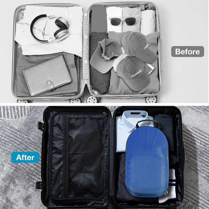 ProCase Baseball Cap Organizer, Hut Reise Case Hat Carrier Aufbewahrungstasche für 6-7 Caps, Huthalt
