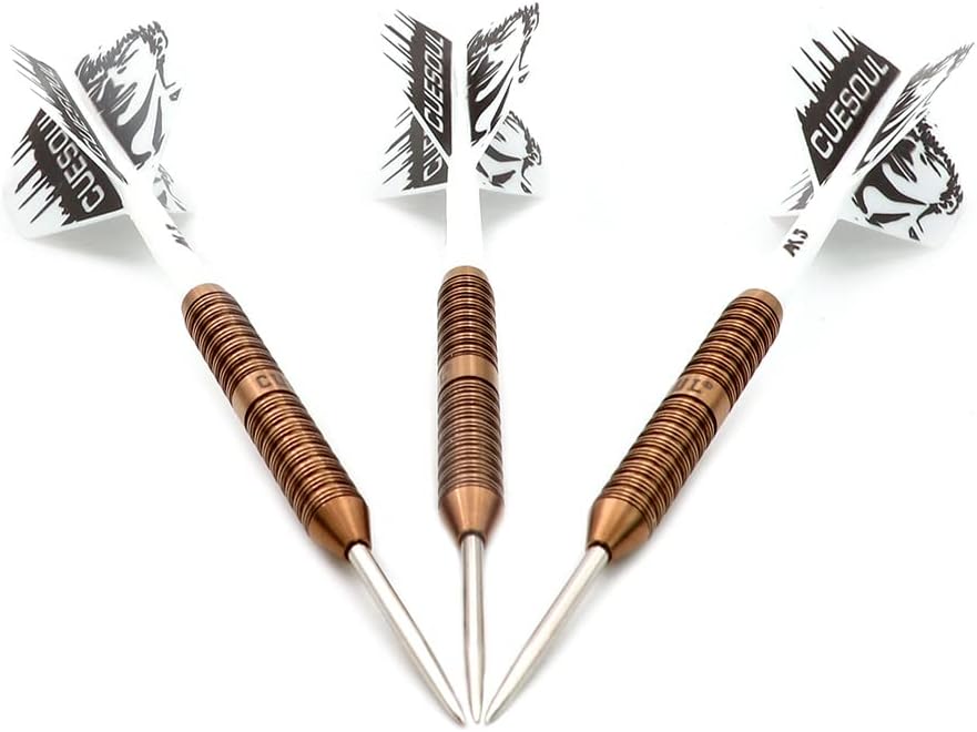 CUESOUL Big Beast 90% 26g/27g Steel Tip Tungsten Dart Set mit Dart Case 26g CSBB-90Y26K5, 26g CSBB-9