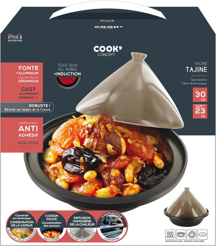 Induktion Tajine, Taupe