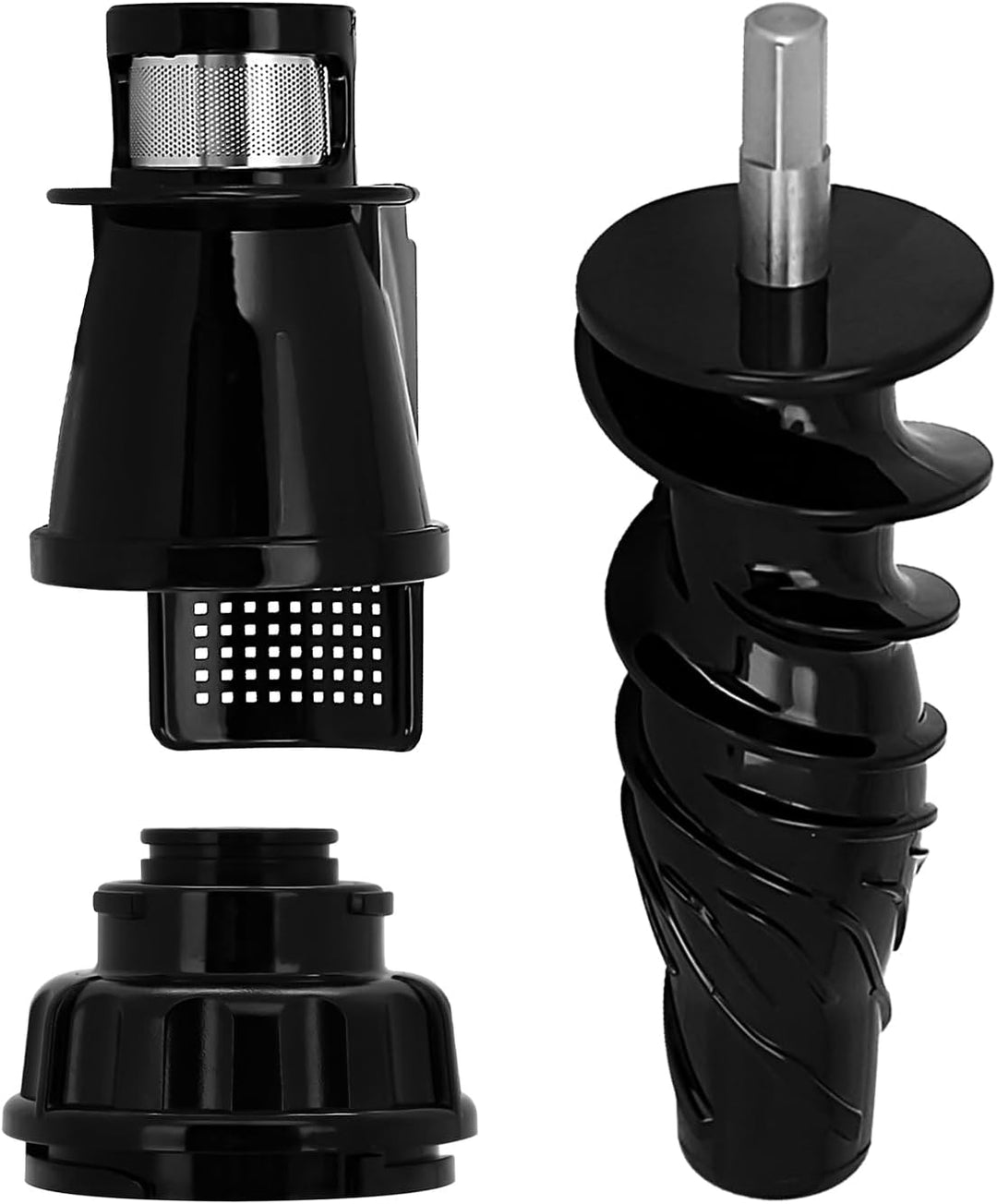 Set mit 3 Entsafter-Ersatzteilen für Omegae, 8006 Entsafter Schneckenersatz & Entsafter Endkappe für