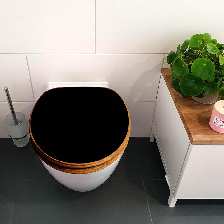 banjado Design WC Sitz Bambus Absenkautomatik 45,8x37,5cm - Toilettendeckel mit Absenkautomatik Holz