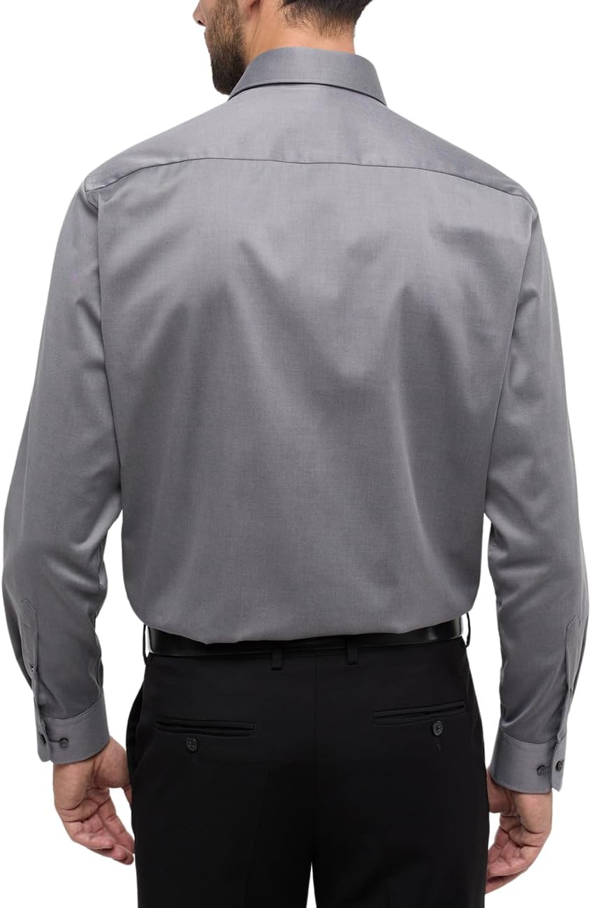 ETERNA Male Cover Shirt unifarben Comfort FIT 36 Grau, 36 Grau