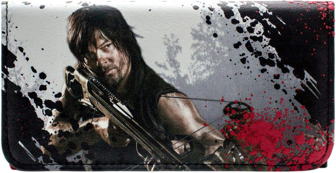 AMC The Walking Dead Daryl Dixon Bogen Portemonnaie Tri-Fold mit Münzfach & Kartenhalter, Mehrfarbig