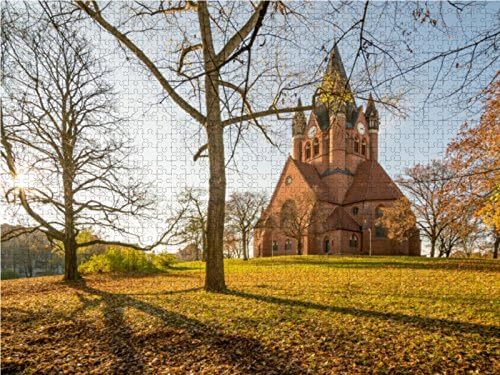 CALVENDO Puzzle Pauluskirche in Halle-Saale 1000 Teile Lege-Grösse 64 x 48 cm Foto-Puzzle Bild von M