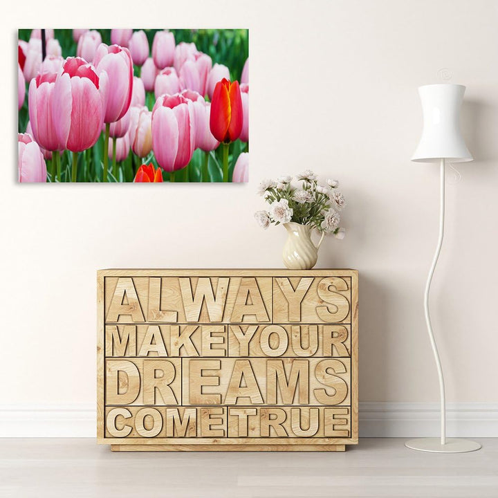 Feeby Bilder Blumen Tulpen 80x60 cm Wohnzimmer Schlafzimmer Büro Flur Küche Wandbilder Modern Bild a