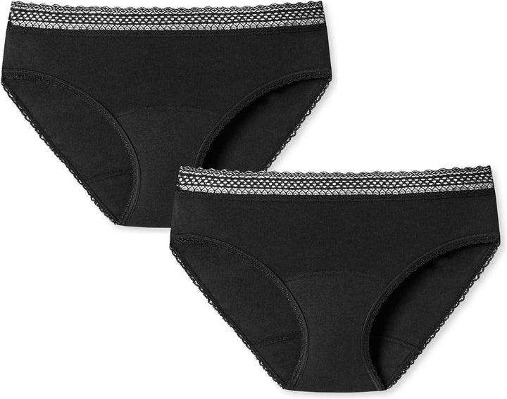 Schiesser Damen 2 Pack Menstruationswäsche/ Periodenslip Komfortschnitt auslaufsicher - Secret Care