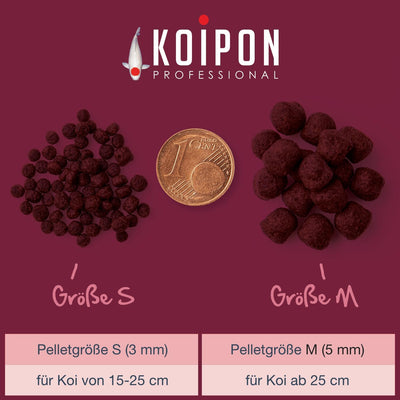 KOIPON Energy 15 kg Fischfutter Winter sinkend, Teichfutter 6mm Pellets für japanische Koi, Koifutte