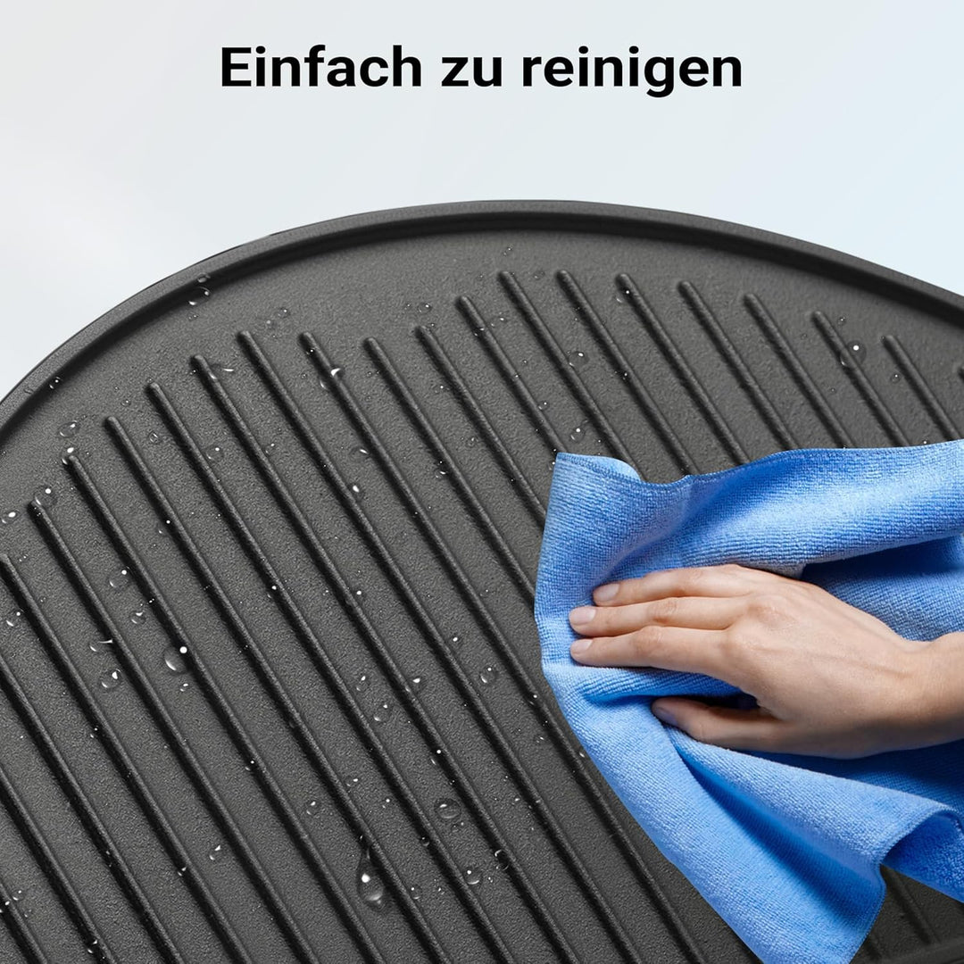 Wiltec Gusseisen Grillplatte 55 x 26,5 x 1,5 cm, Gusseisenplatte für Grill mit guter Hitzespeicherun