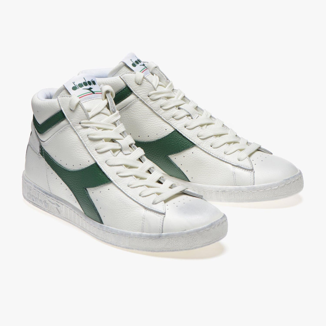 Diadora Game L High Waxed 8999906033, Sneakers 36.5 EU Weiss White Fogliame, 36.5 EU Weiss White Fog