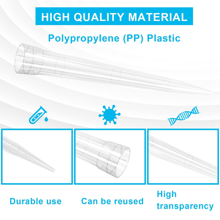 ONiLAB Pipettenspitzen 10ml 100 PCS Labor Universal Kunststoff flüssige Pipettenspitzen Polypropylen