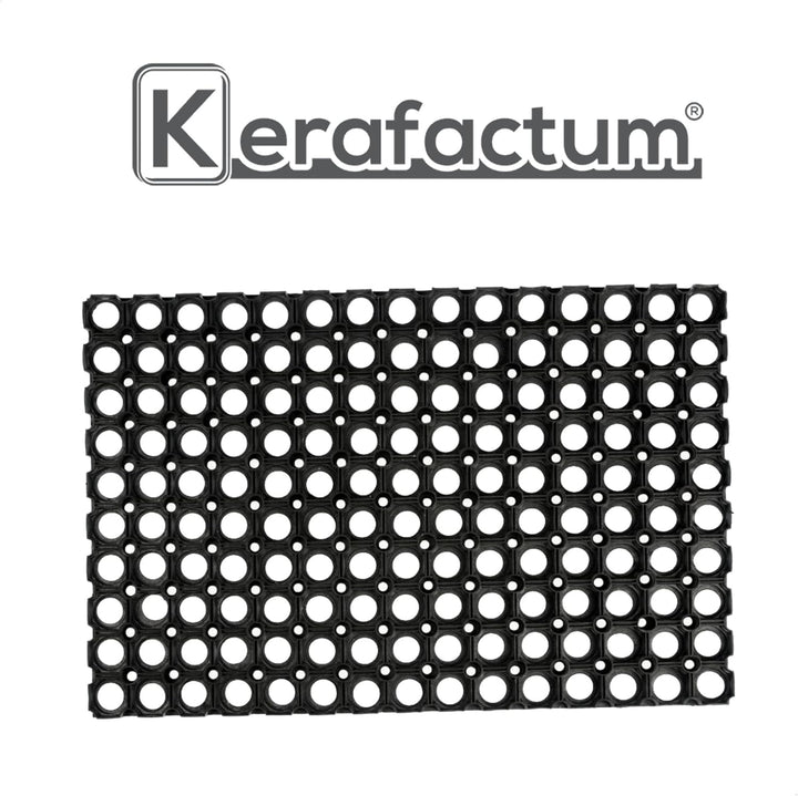 Kerafactum Fussmatte gelochte Fussmatte Fussabtreter Outdoor Teppich Antirutschmatte Schmutzfangmatt