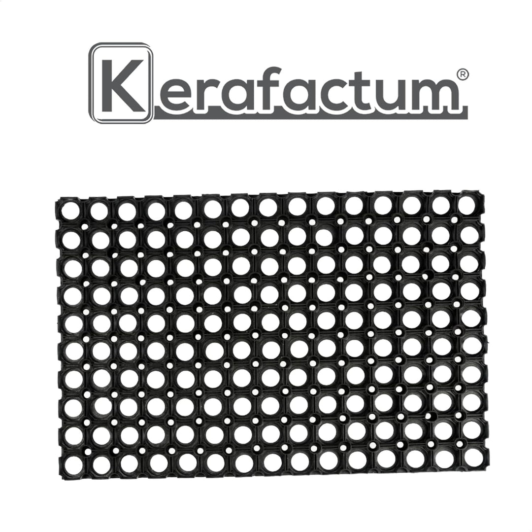 Kerafactum Fussmatte gelochte Fussmatte Fussabtreter Outdoor Teppich Antirutschmatte Schmutzfangmatt