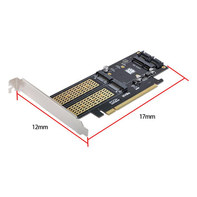 chenyang CY Dual SATA & PCI Express PCI-E 3.0 zu NGFF NVME M.2 MSATA M-Schlüssel B/M-Schlüssel SSD K