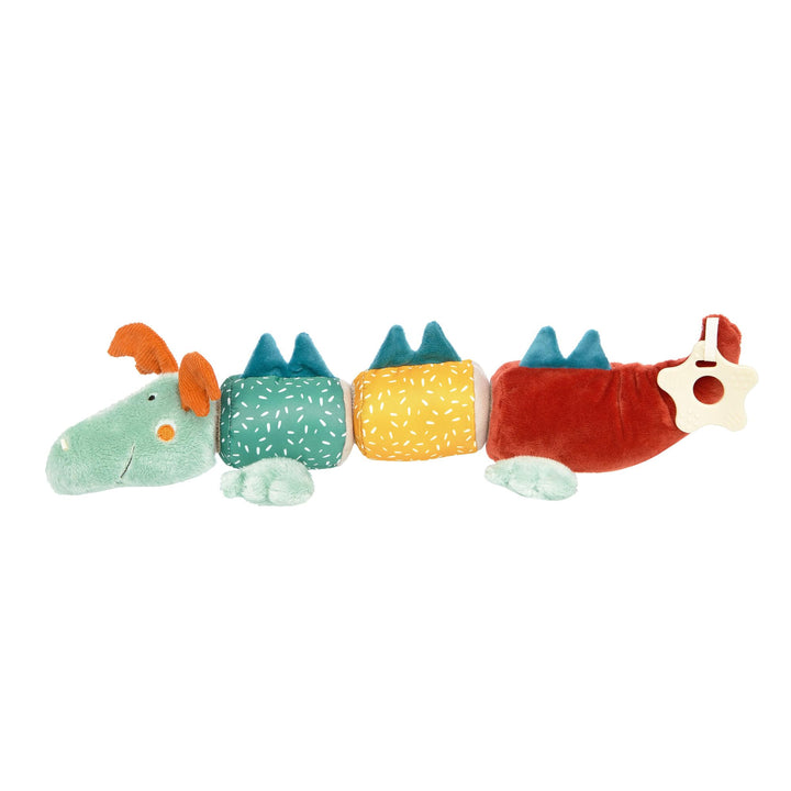 sigikid 43228 Babyspielzeug, Mehrfarbig/Klett-Drache, Mehrfarbig/Klett-drache