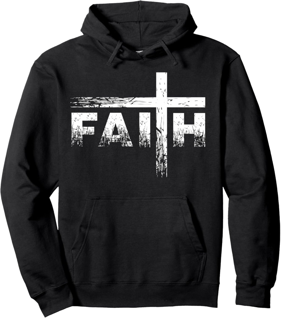 Faith Glaube & Kreuz Christlicher Glaubenskreuz Glaube Pulli Pullover Hoodie