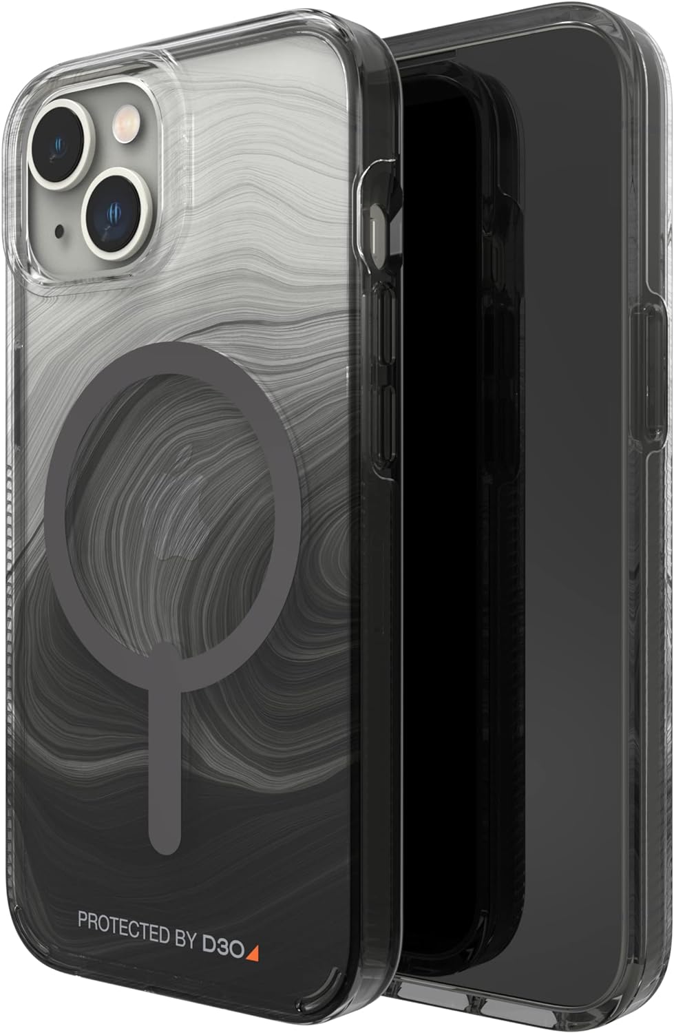 ZAGG Gear 4 Mailand D30 Schutzhülle Kompatibel mit iPhone 14 5G Schlank Stossfest Kabelloses Laden (