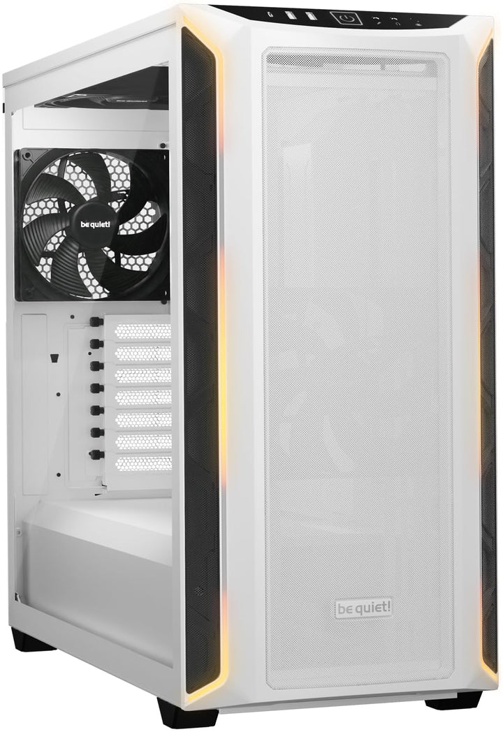 be quiet! Shadow Base 800 DX White PC-Gehäuse, Pure Wings 3 140mm PWM Lüfter, ARGB-Beleuchtung, USB