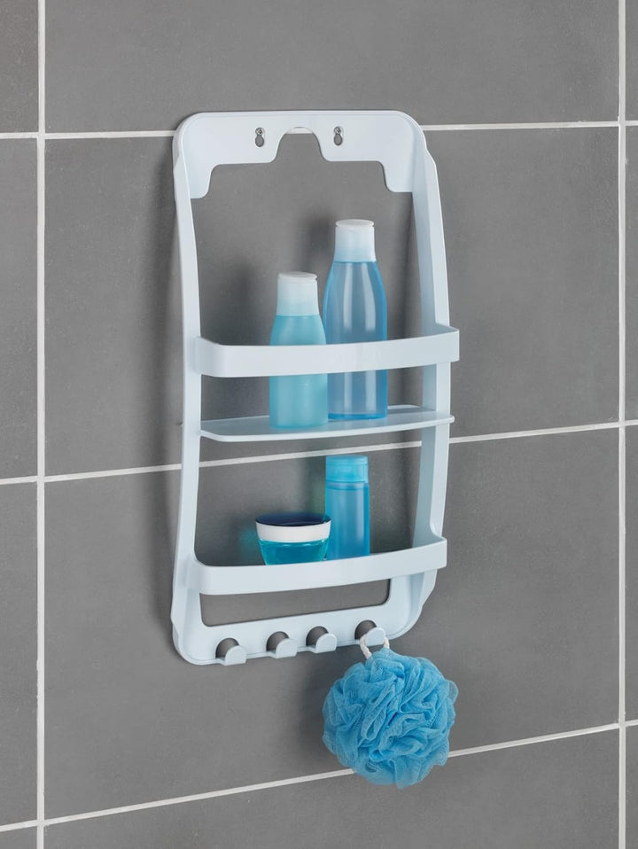 WENKO Badregal Universal platzsparend Weiss, Weiss