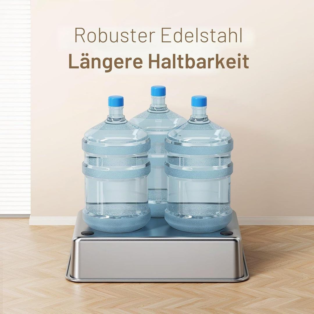 Zarler Edelstahl Katzenklo mit Deckel, 61 L x 40,5 W x 30,5 H cm XL Katzenklo Edelstahl, Katzentoile