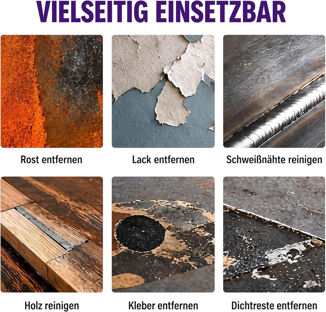 Woltersberger® Reinigungsscheiben Lila für Winkelschleifer Ø115mm Schleifscheiben zur Farbentfernung