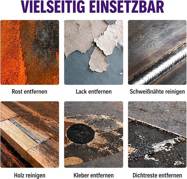 Woltersberger® Reinigungsscheiben Lila für Winkelschleifer Ø115mm Schleifscheiben zur Farbentfernung