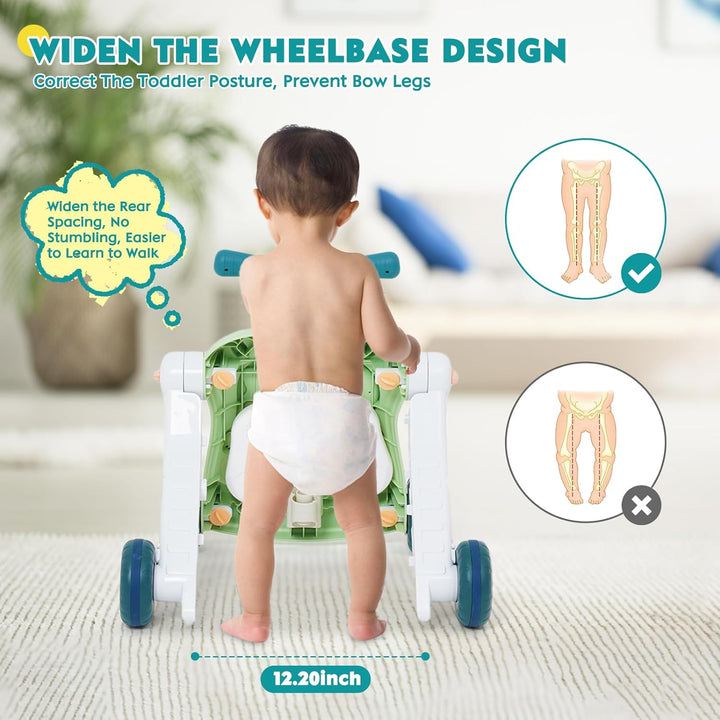 Lauflernwagen 6 in 1 Lauflernhilfe mit Lichtern und Musik Multifunktionale Baby Lauflernhilfe Für Ki