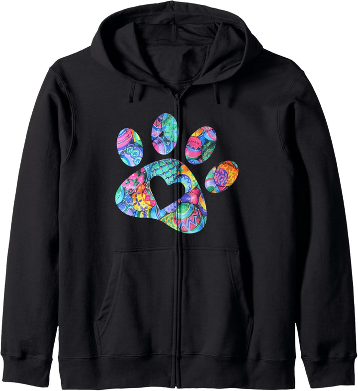 Colorful Egg Dog Paw - Easter Egg Day - Animal Lover Kapuzenjacke