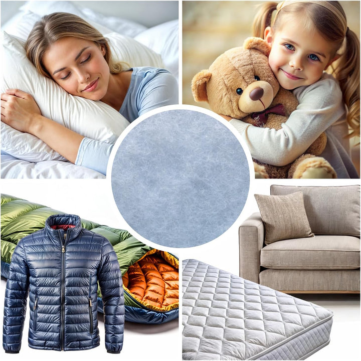 Füllwatte für Kissen; Flauschiges Polyester Füllmaterial Stopfmaterial; Kissenfüllung Stofftier- & B