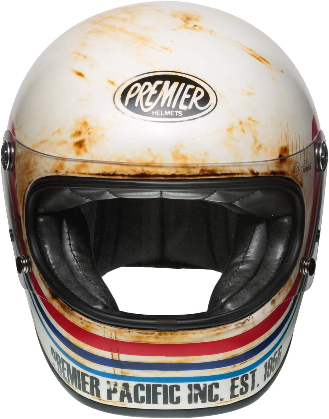 Premier Nc Unisex Motorcycle Helmet S WEISS / ROT / BLAU, S WEISS / ROT / BLAU