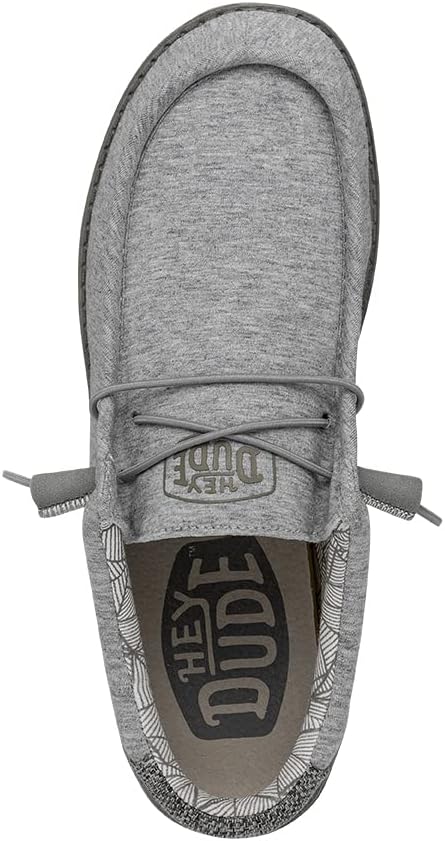HEYDUDE - Wally Sox Stitch Herren - Slip on Schuhe - Herren Loafers, Black White 39 EU Grau, 39 EU G