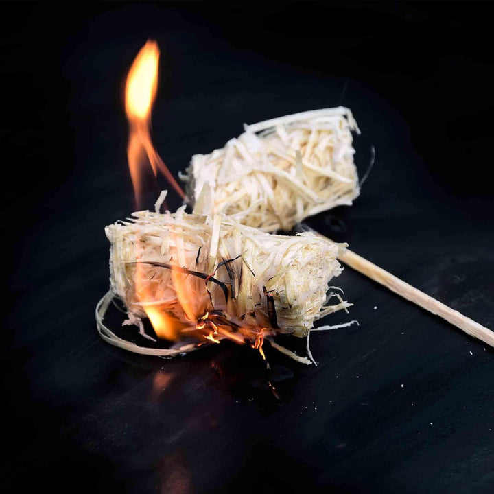 Samore Bio-Kaminanzünder und Öko-Grillanzünder aus Holzwolle, in pflanzlichem Wachs getränkt | Kohle