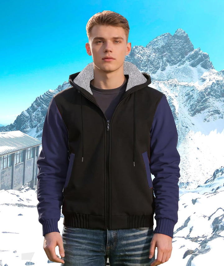 igeekwell Winterjacke Herren Hoodie Zipper Kapuzenpullover Kapuzenjacke Sweatjacke für Männer, Komfo