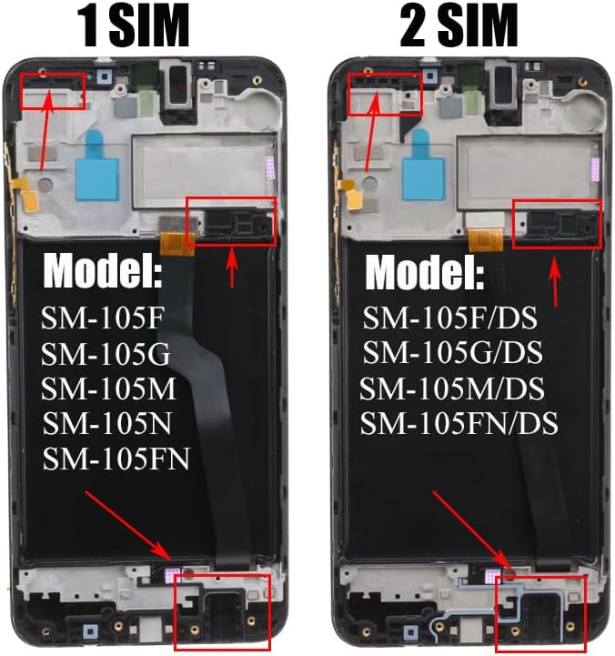 SRJTEK Für Samsung Galaxy A10 LCD-Bildschirm A10 Bildschirm Ersatz A105 Display Touch Digitizer Asse