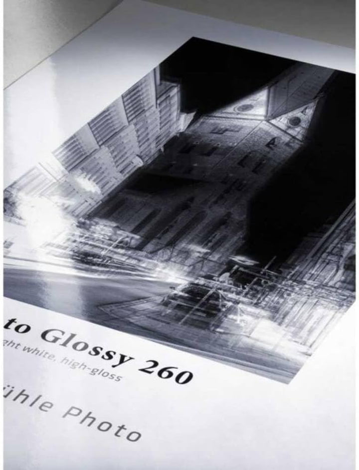 Hahnemühle Photo Glossy Papier, 260 g/m², DIN A3, 297 x 420 mm, hellweiss, Fotopapier, 297 x 420 mm