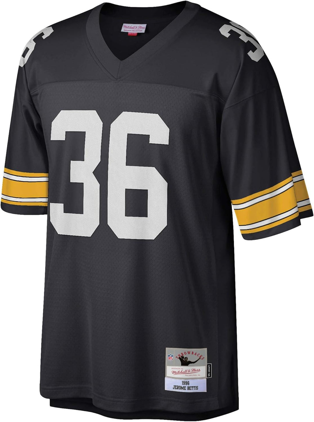 Mitchell & Ness NFL Pittsburgh Steelers Jerome Bettis 1996 Legacy Jersey S Schwarz, S Schwarz