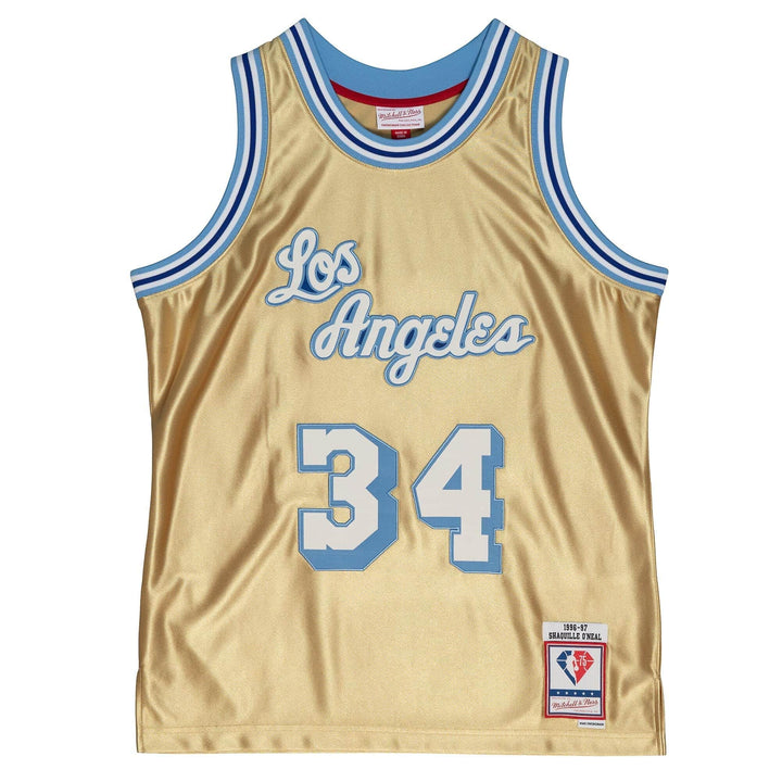 Mitchell & Ness NBA 75th Anniversary Swingman Jersey - Gold, M La Lakers - O'neil