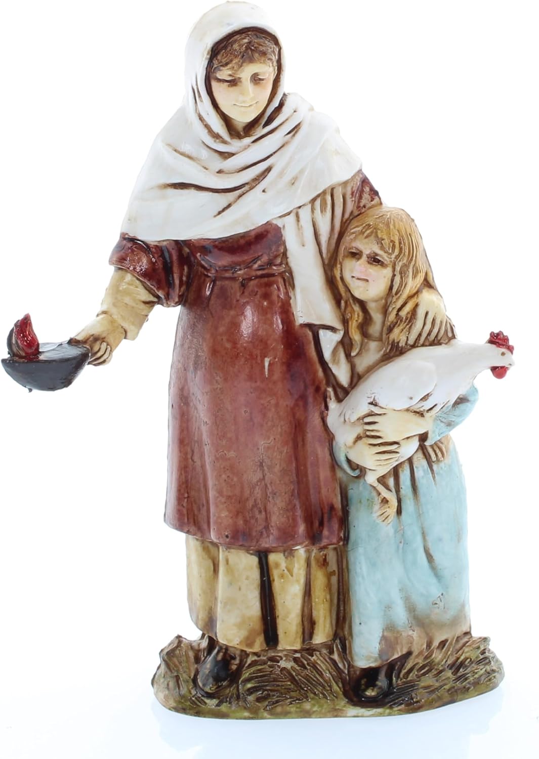 Moranduzzo Set mit 3 Bäuerinnen für Krippe 10 cm Massstab 1:20 – Standard 10 – Unzerbrechliche Figur