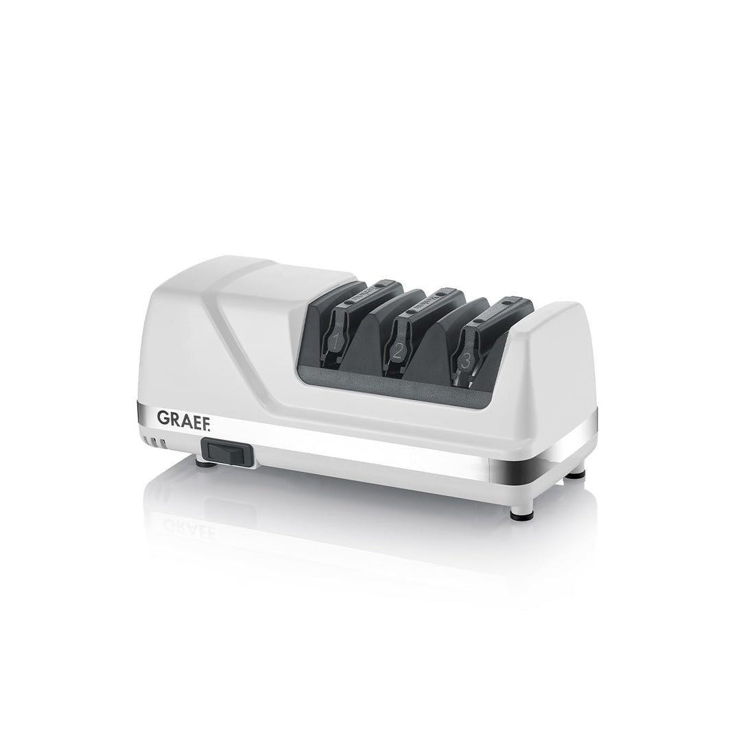 GRAEF Messerschärfer CC150DE | Diamant-Messerschärfer | Elektrischer Messerschärfer | 15 - 20 Grad S