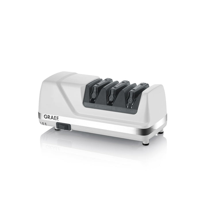GRAEF Messerschärfer CC150DE | Diamant-Messerschärfer | Elektrischer Messerschärfer | 15 - 20 Grad S