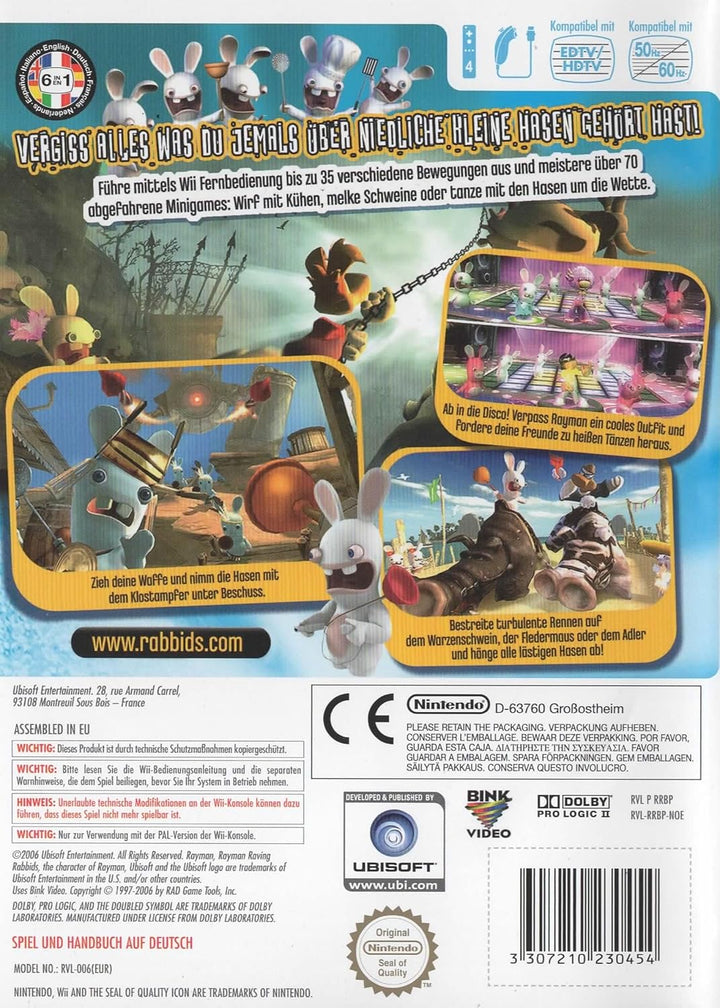 Rayman Raving Rabbids Nintendo Wii Standard, Nintendo Wii Standard