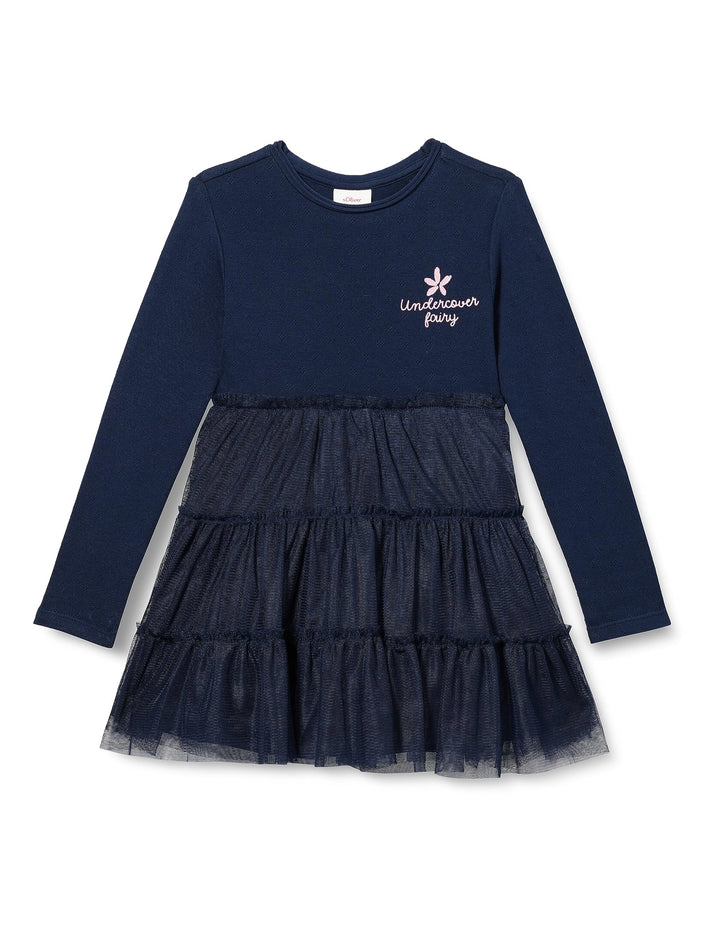 s.Oliver Mädchen Kleid kurz 92 Blau, 92 Blau